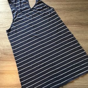 Striped swim cover up